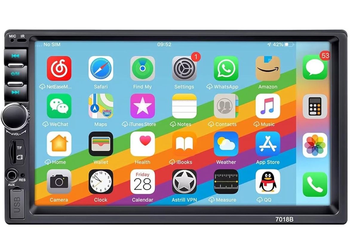 Car Radio Double Din 7inch 1080p Screen