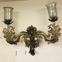 Gilded Wrath Iron Sconce