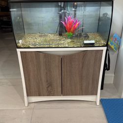 Fluval 33 Gallon Fish Tank With Stand Only 