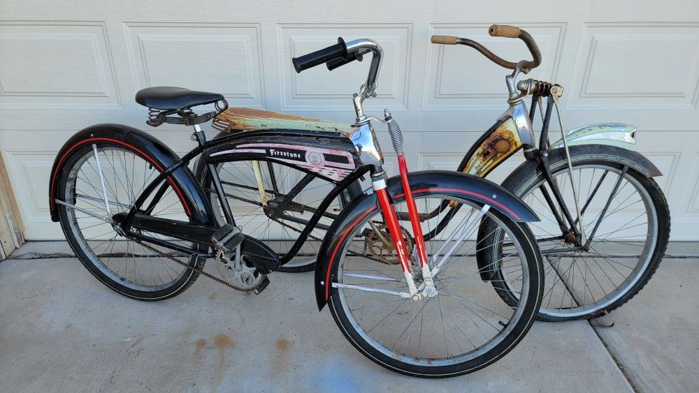 Original Monark Firestone Cruiser 26 Mens Vintage Tank Bicycle
