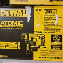 DEWALT
ATOMIC 20V MAX Cordless Brushless Ultra-Compact 5/8 in. SDS Plus Hammer Drill (Tool Only)