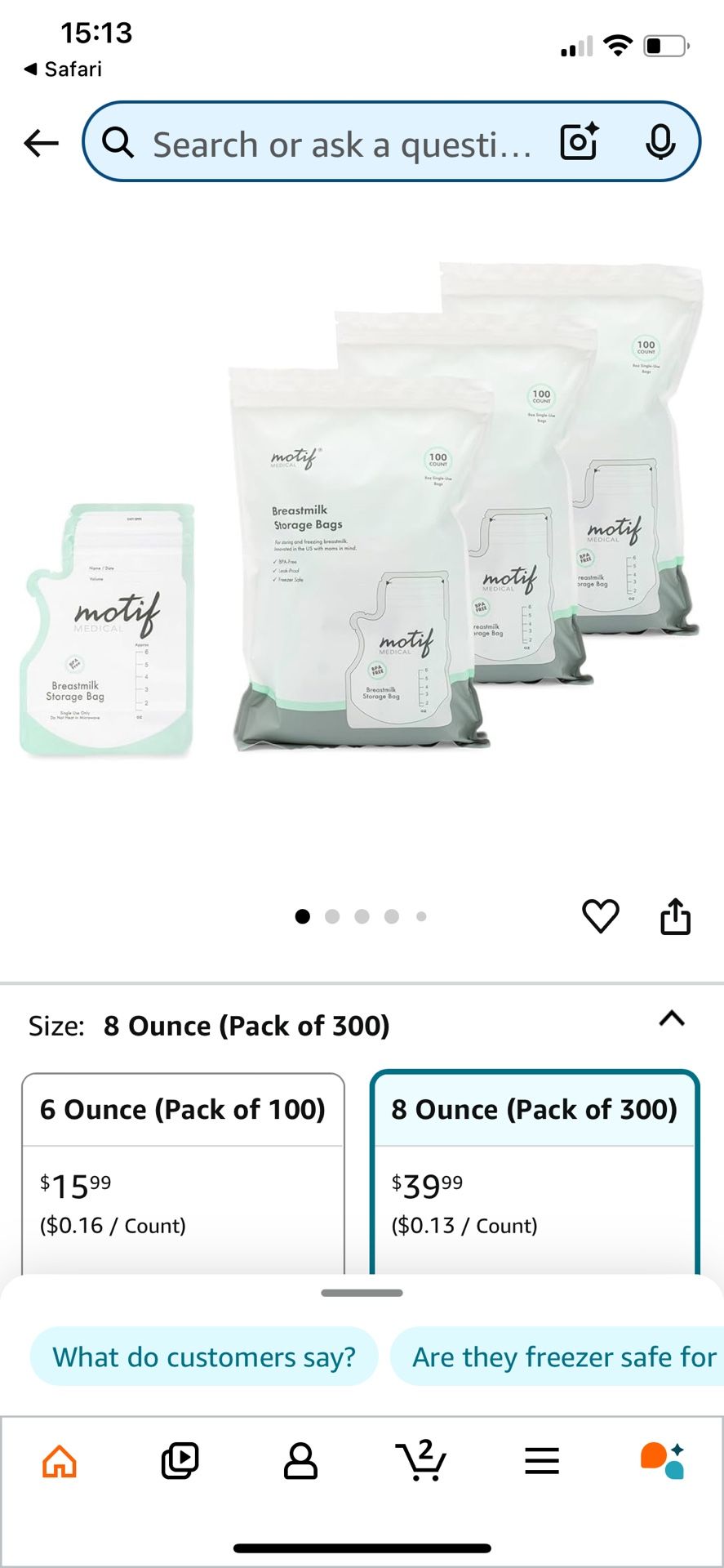 Breastmilk Storage Bag