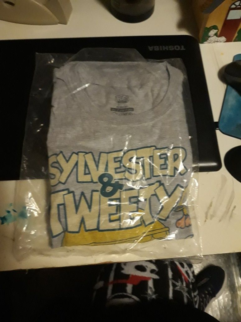 Funko Pop Tee Brand New 2xl Sylvester And Tweety  Shirt Sealed