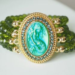 Green Crystal Bracelet 