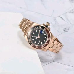 ROSE GOLD CLEAN FACTORY QUALITY WATCH