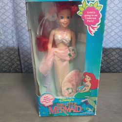 1991 Tyco Disney The Little Mermaid Undersea Party Ariel Doll No.1807 
