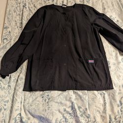 Black Scrub Jacket And Pants 