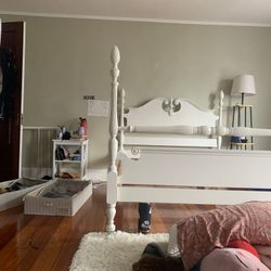 Full Size Bed Frame (+Slats & Mattress If Desired)