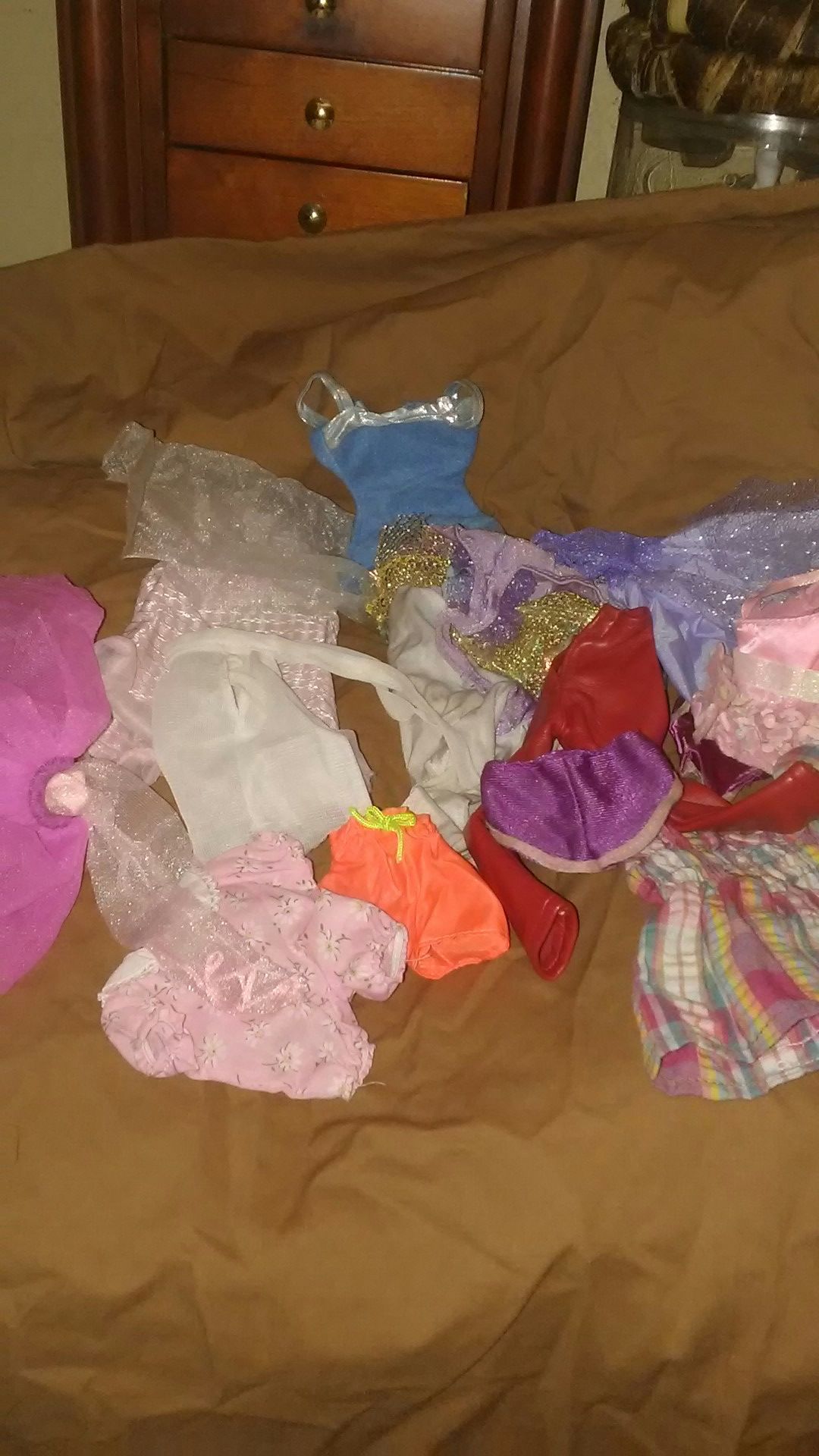 Lot of 14 vtg BARBIE Doll Clothing