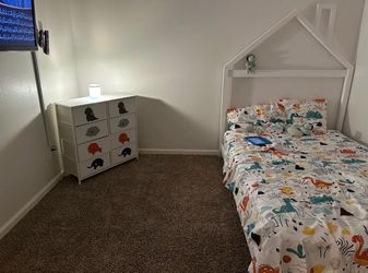 Queen bed and mattress
