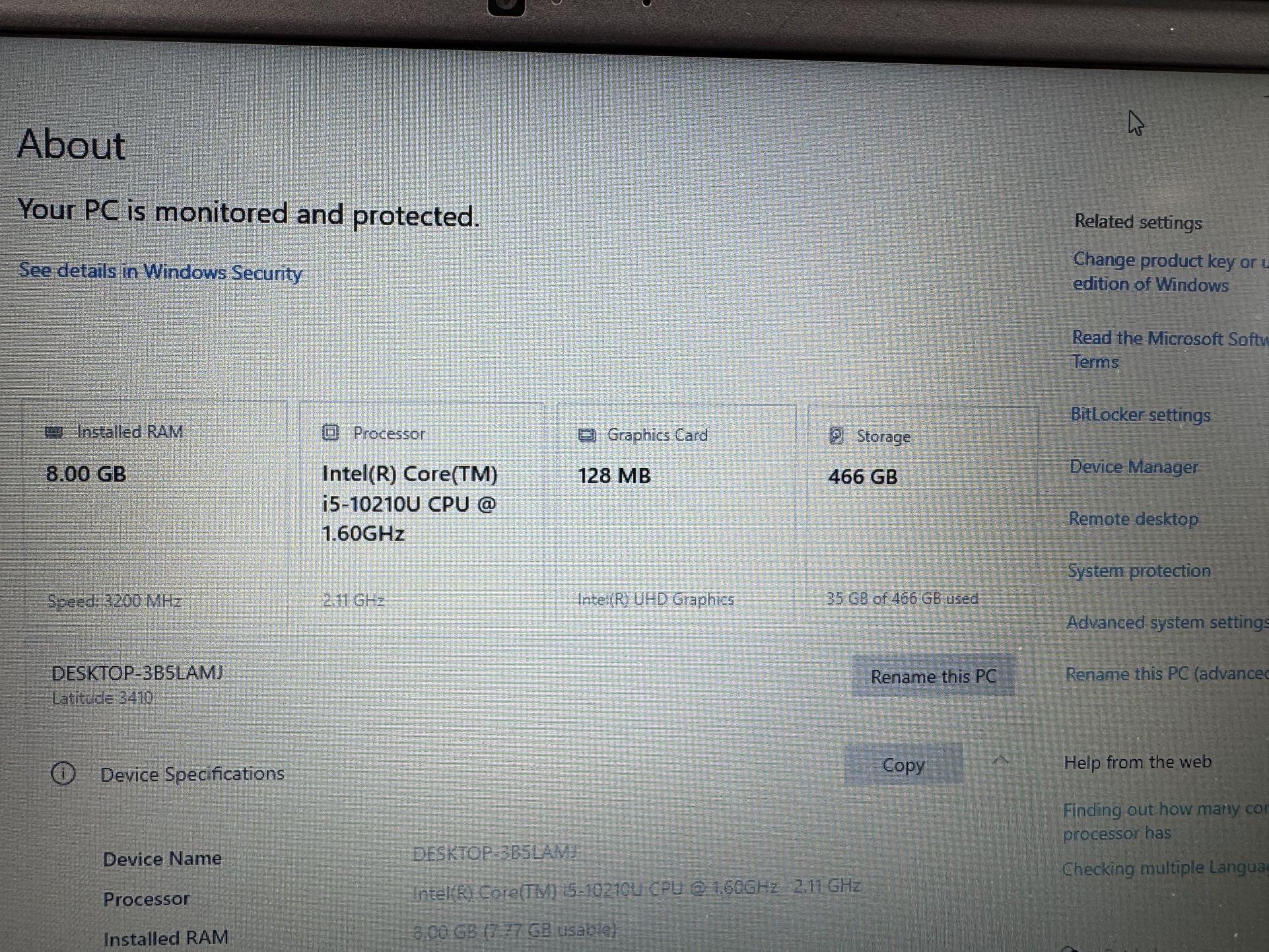 Dell Laptop How To Know Gb Ram Of Laptop 8gb Ram How To See Usable Ram