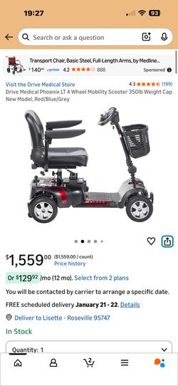 Mobility Scooter Heavy Duty