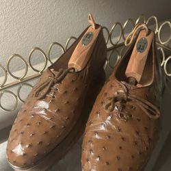 MENS ITALIAN OSTRICH DRESS SHOES