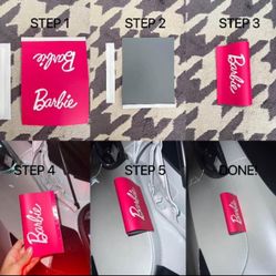 Barbie Car Tag Stickers