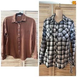 Women's Button-Up Blouses Size S-M