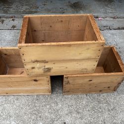 Solid wood crates