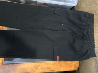 Aimé Leon Dore Fleece Cargo Sweatpants Black size Medium