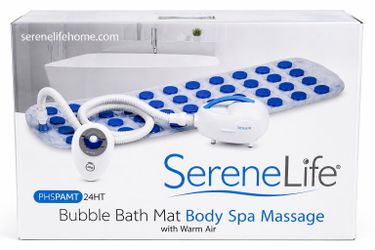 SereneLife Bubble Bath Mat Body Spa Massage