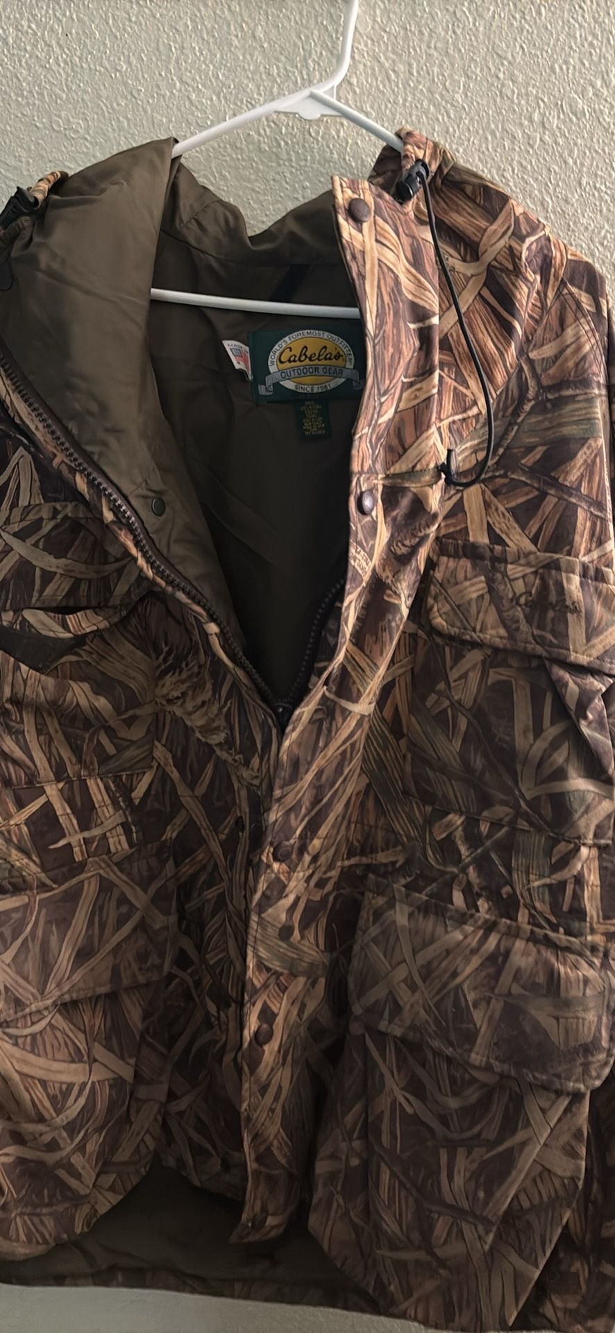 Cabelas Gore Tex Hunting Fishing Parka Jacket Size M