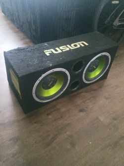 Fusion Twin 12in sub with built In amp!