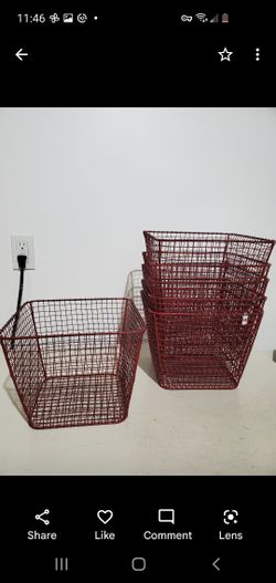 Red Wire Baskets [6]