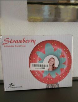 Inflatable Strawberry Pool Float