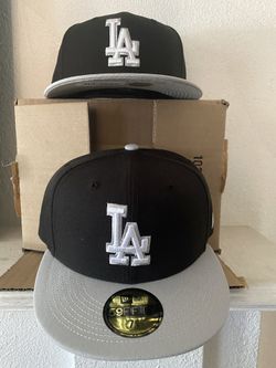 LA Dodgers New Era Black and Gray Fitted Hat