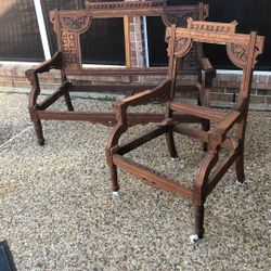 Antique Couch And 2 Chairs