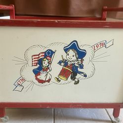 “Betsy Ross” Antique Toy Chest on Wheels