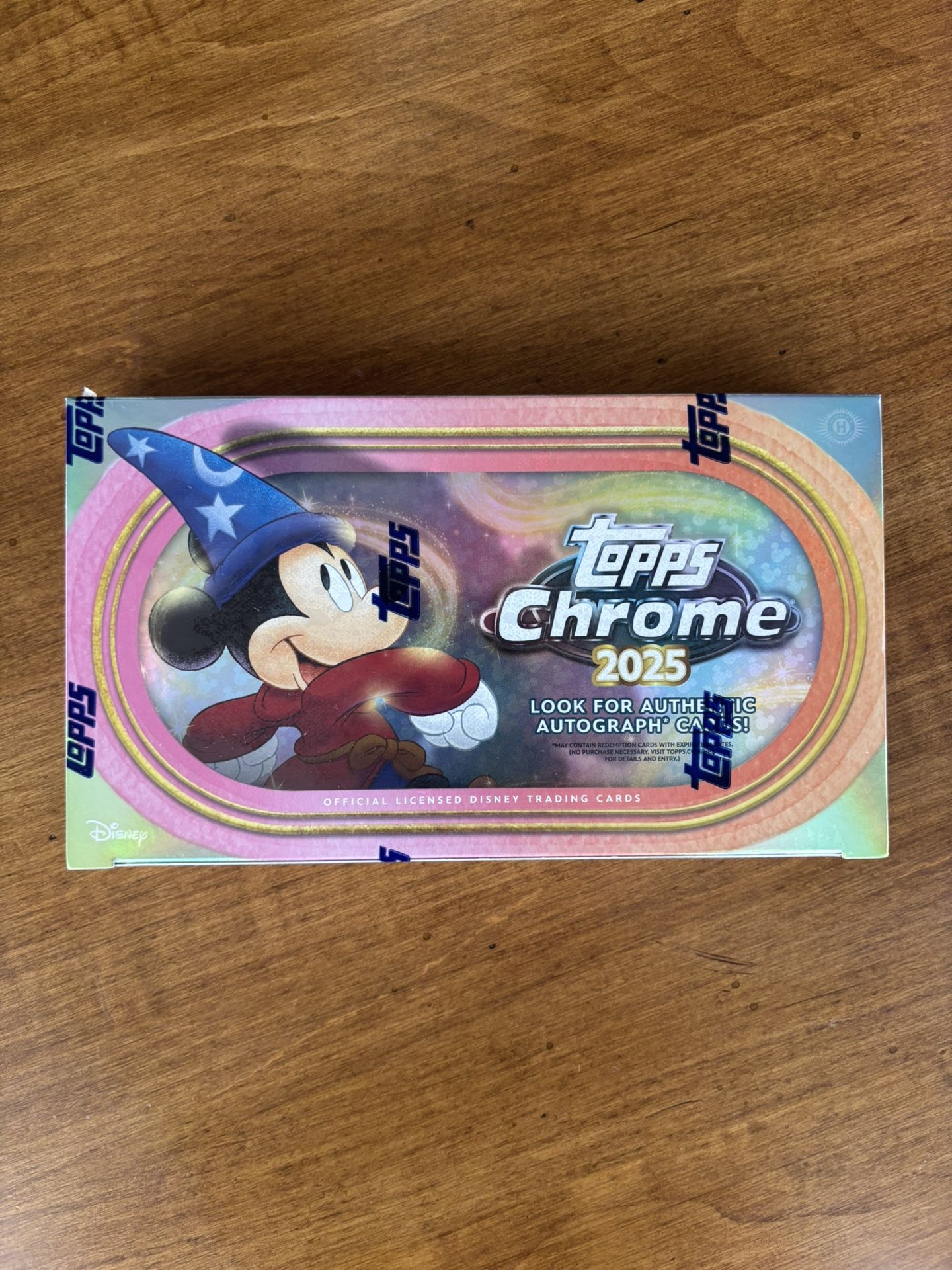 2025 Topps Chrome Disney Hobby Box Factory Sealed