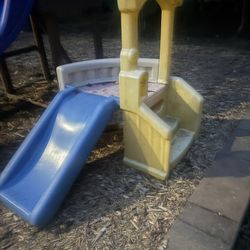 Baby slide and bicycle give away