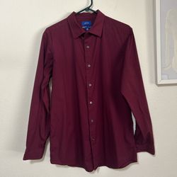 Apt. 9 Deep Red Dress Shirt