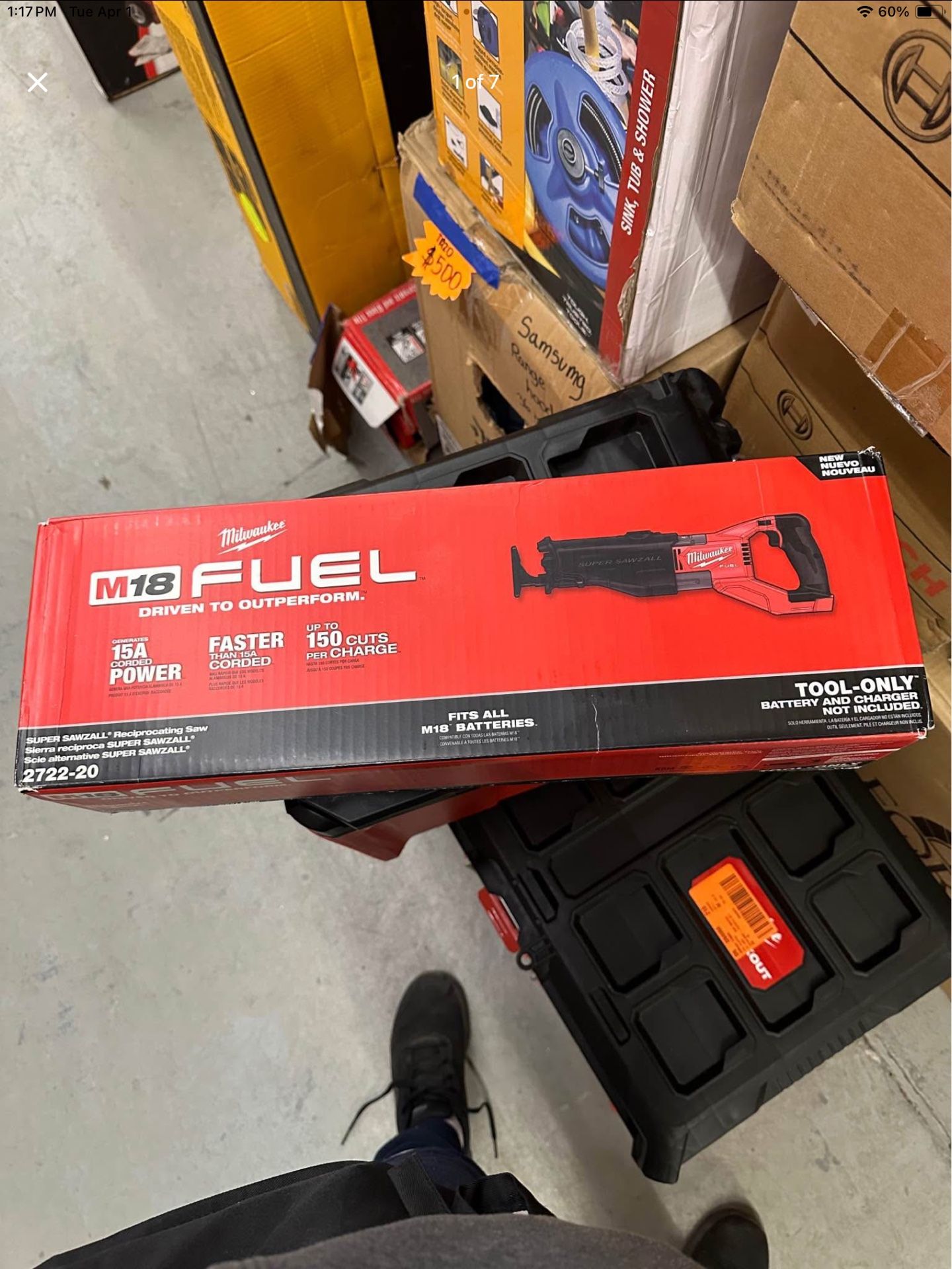 Milwaukee M18 FUEL 18V Lithium-Ion Brushless Cordless Super SAWZALL Orbital Reciprocating Saw (Tool-Only)