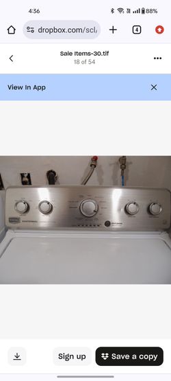 WASHING MACHINE.  MAYTAG  High Efficiency