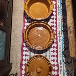 Vintage Bakewear Set Naturelles Enameled Baking Dishes