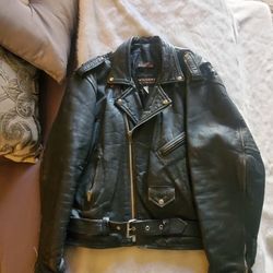 🏍️ Wilson’s Leather Motorcycle Jacket – Men’s Size 44 (XL)