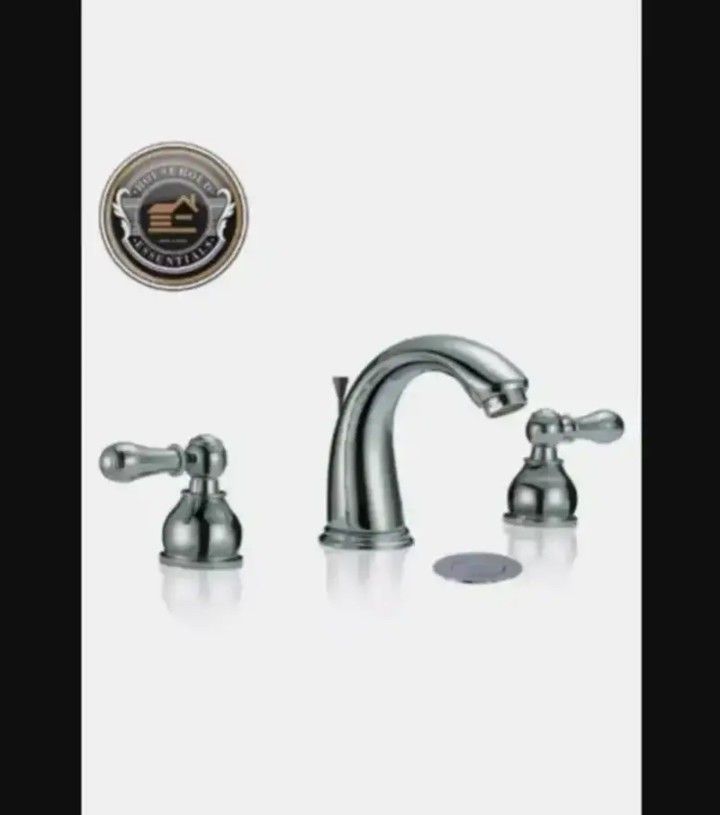 8" Chrome Widespread Bathroom Faucet with Drain..... CHECK OUT MY PAGE FOR MORE ITEMS