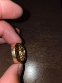 Gold and diamond ring