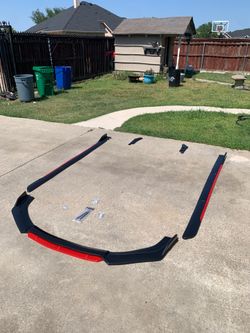 Splitter UNIVERSAL Carbon fiber kit