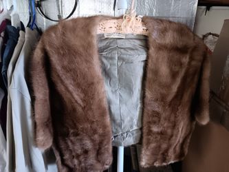 Vintage Like New Mink Shawl