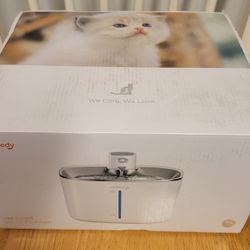 FeelNeedy Cat Pet Smart Water Fountain 4L/135fl oz Stainless Wired USB Operated