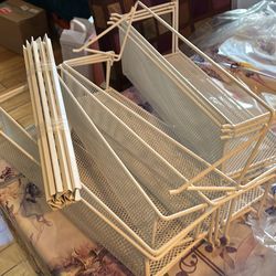 Kitchen Over-the-door Wire Basket Trays