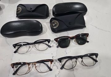 4 Authentic Ray-Ban Frames w/ Cases