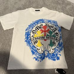 Chrome Hearts Tshirt White Rhistone Design Brand New Size L 
