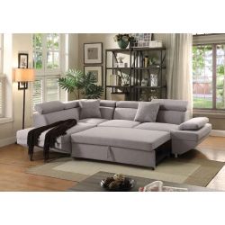 Romeo Collection Sectional sleeper sofa-grey Now On Sale 1689.00 Free Delivery 🚚 