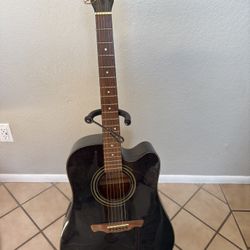 Black Acoustic Guitar  