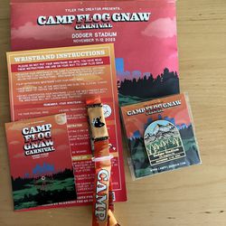 Camp Flog Gnaw wristband ticket