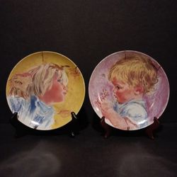 2 Limited Edition Frances Hook Collector Plates