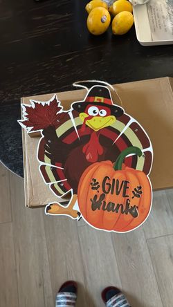 Turkey wooden door sign