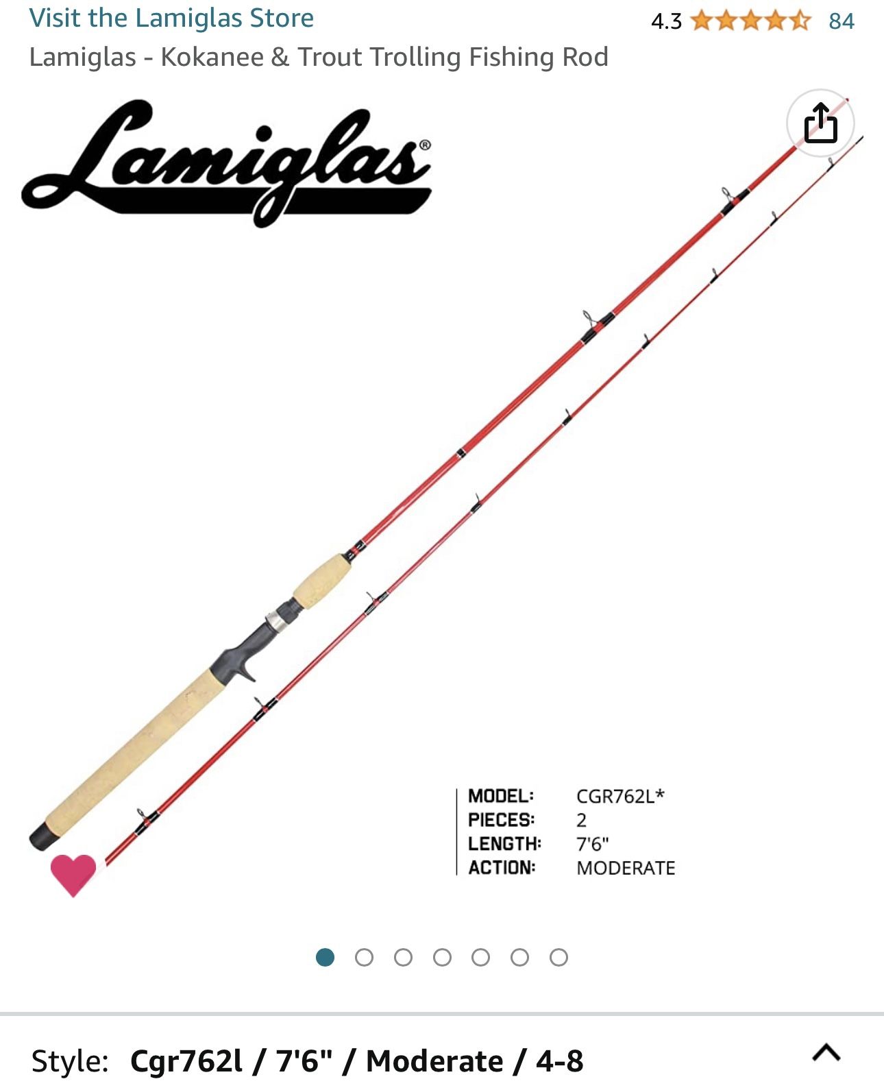 Lamiglas - Kokanee & Trout Trolling Fishing Rod